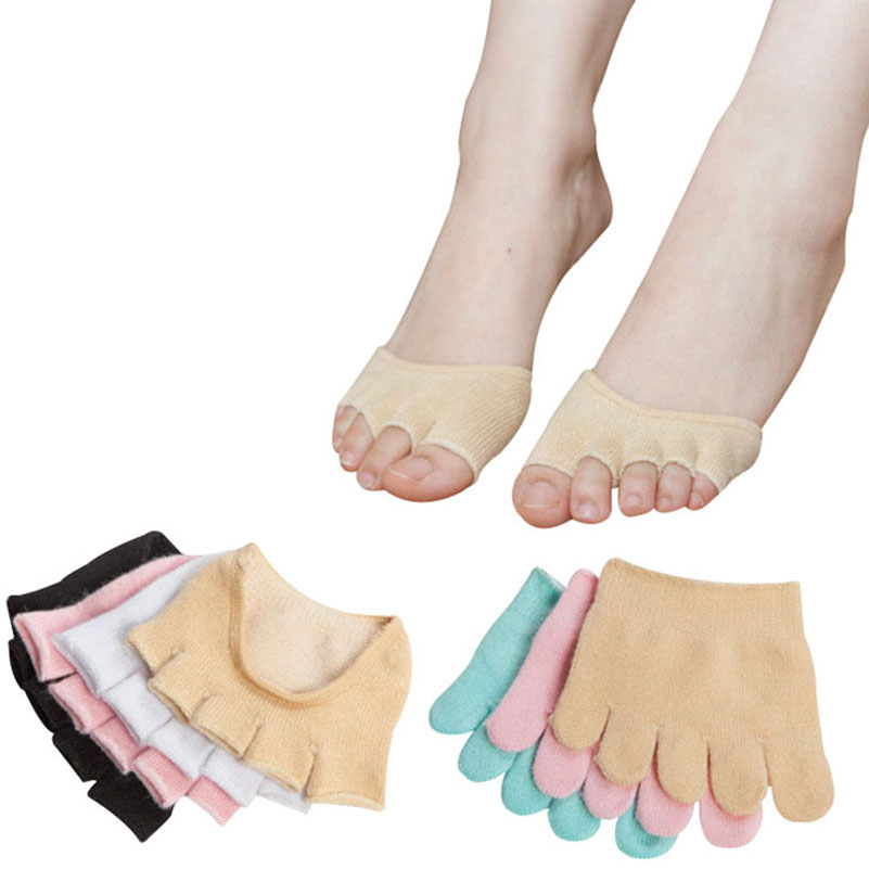 No Show Sock Women - 6 Paren/set Vrouwen Katoenen Voorvoet Teen