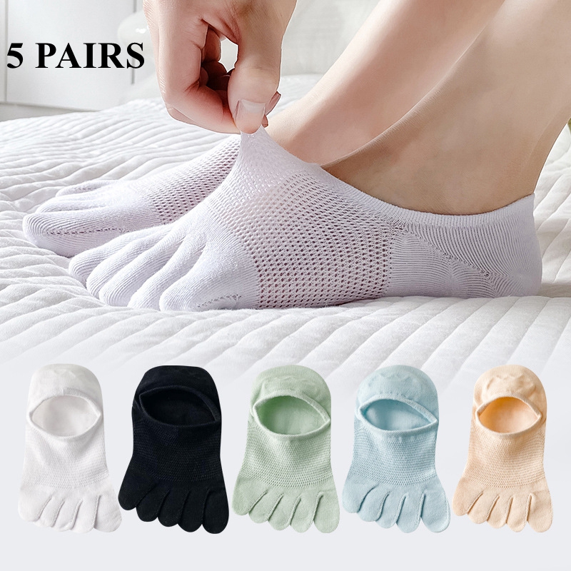 5-paar zomer mesh teensokken d - No Show Sock Women recensie en prijs