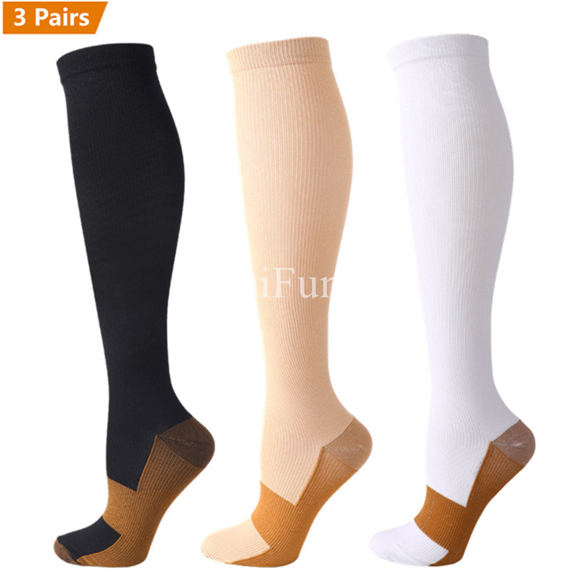 3 Paar Koperen Compressie Sokk - Knee High Sock Women recensie en prijs