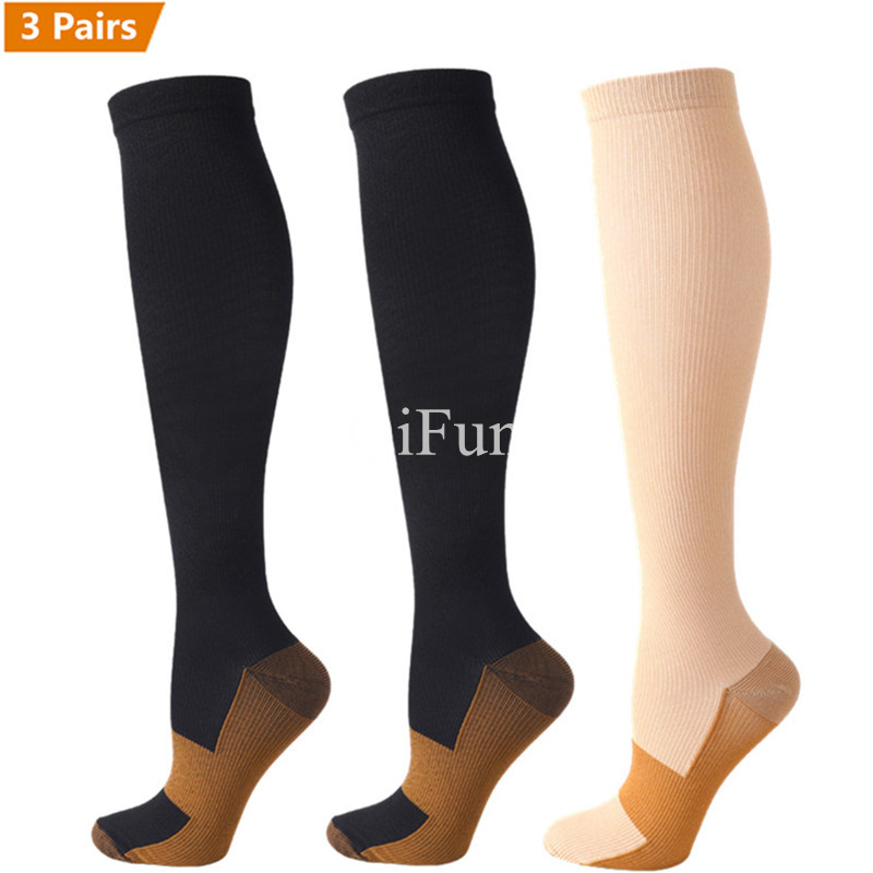 3 Paar Koperen Compressie Sokk - Knee High Sock Women recensie en prijs