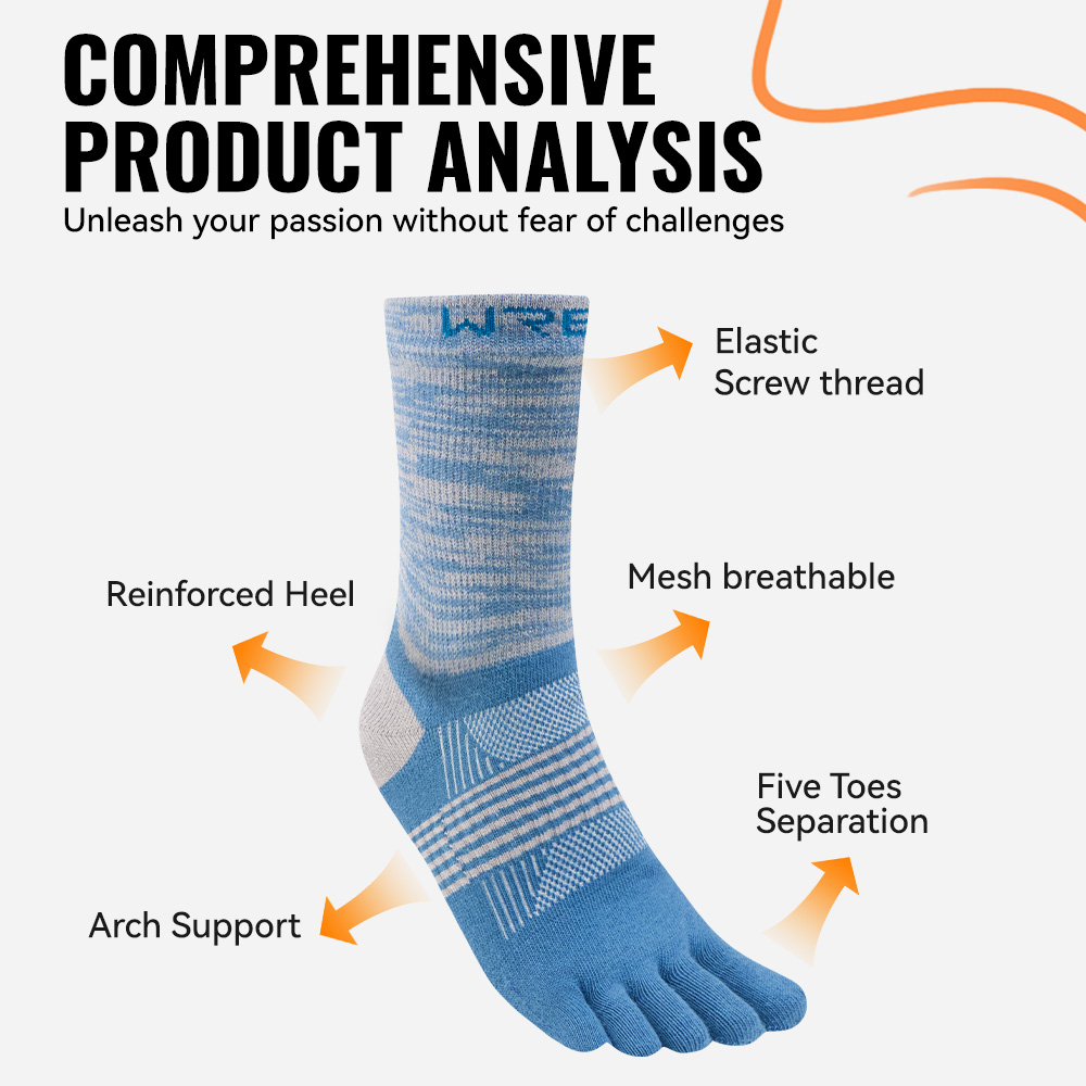 WRELS 1/2/3 Paar Wandelen Teen - Wool Hiking Sock recensie en prijs
